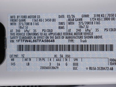 2026 Ford F-150 Tremor CREW 4WD