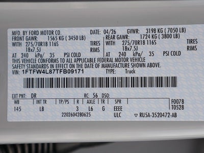 2026 Ford F-150 Tremor CREW 4WD