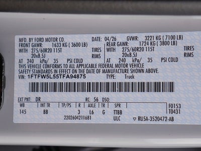 2026 Ford F-150 Lariat CREW 4WD