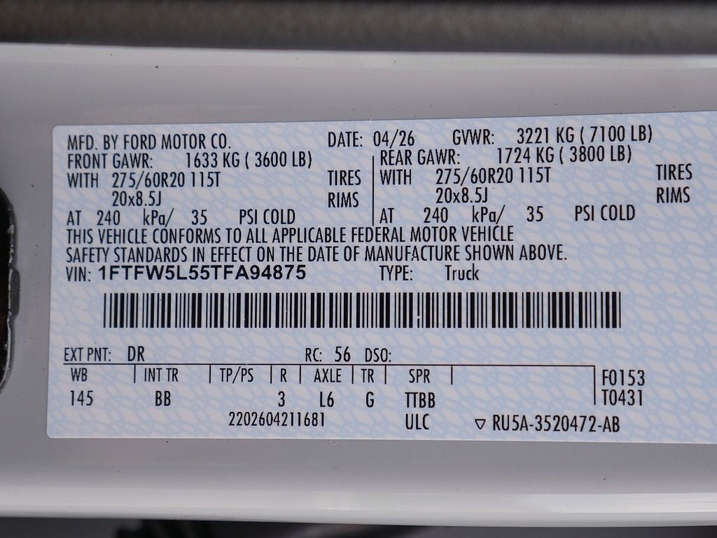 2026 Ford F-150 Lariat CREW 4WD