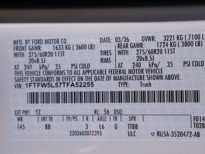 2026 Ford F-150 Lariat CREW 4WD