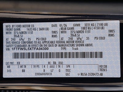 2026 Ford F-150 Lariat ROUSH 4WD