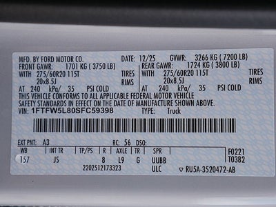 2025 Ford F-150 Lariat CREW 4WD