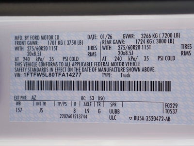 2026 Ford F-150 Lariat CREW 4WD