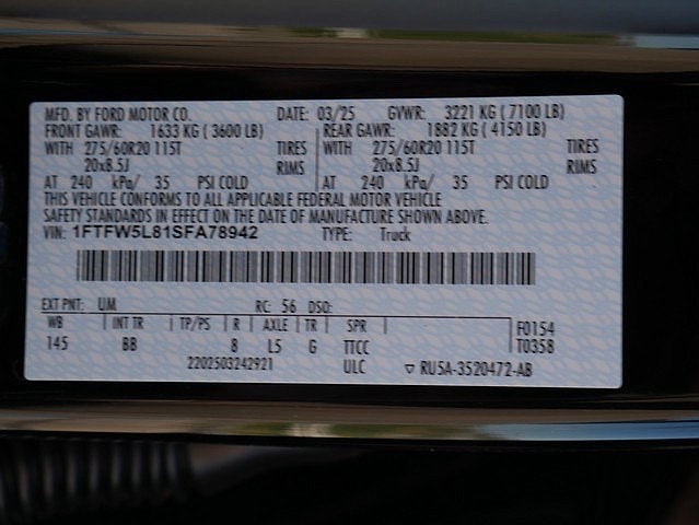 2025 Ford F-150 Lariat CREW 4WD