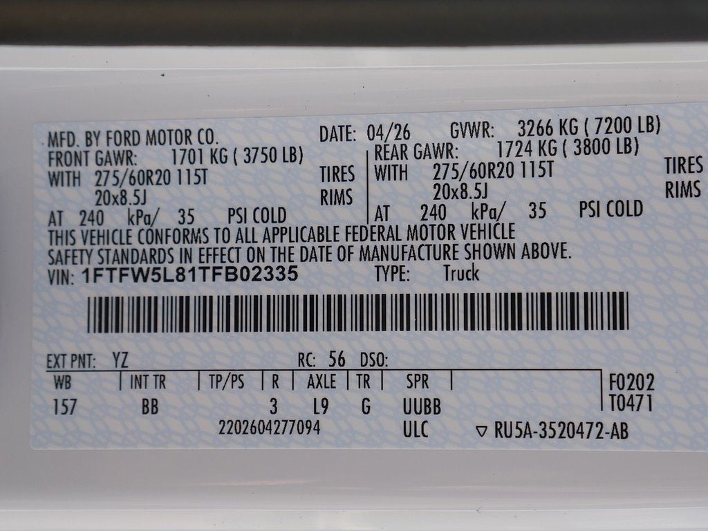 2026 Ford F-150 Lariat CREW 4WD