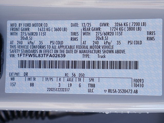 2026 Ford F-150 Lariat CREW 4WD