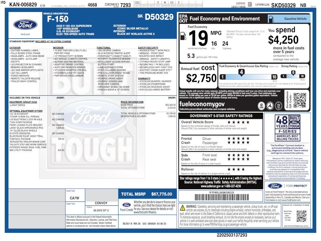 2025 Ford F-150 Lariat CREW 3.5