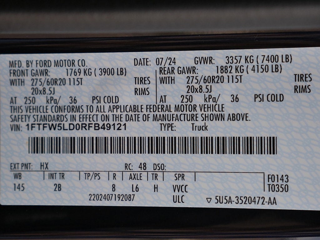 2024 Ford F-150 Lariat CREW 3.5 PB
