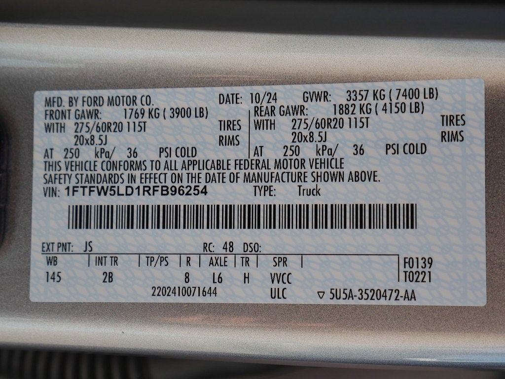 2024 Ford F-150 Lariat CREW 3.5 PB