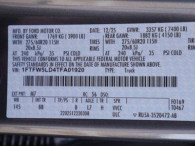 2026 Ford F-150 Lariat CREW 4WD