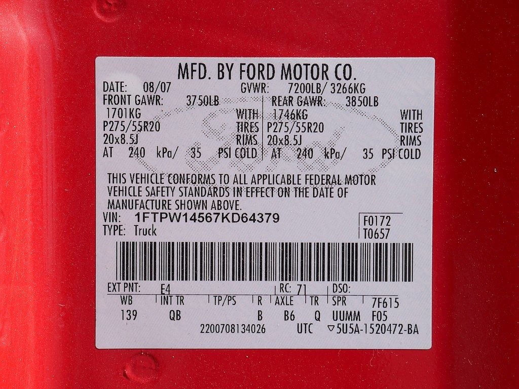 2007 Ford F-150 Lariat CREW