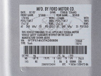 2007 Ford F-150 XLT EXT. CAB 4WD