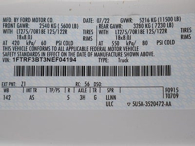 2022 Ford F-350SD STX REG CAB 6.7