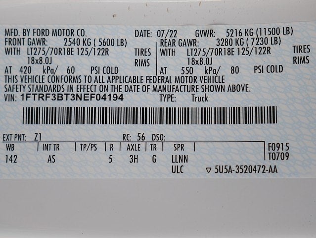 2022 Ford F-350SD STX REG CAB 6.7