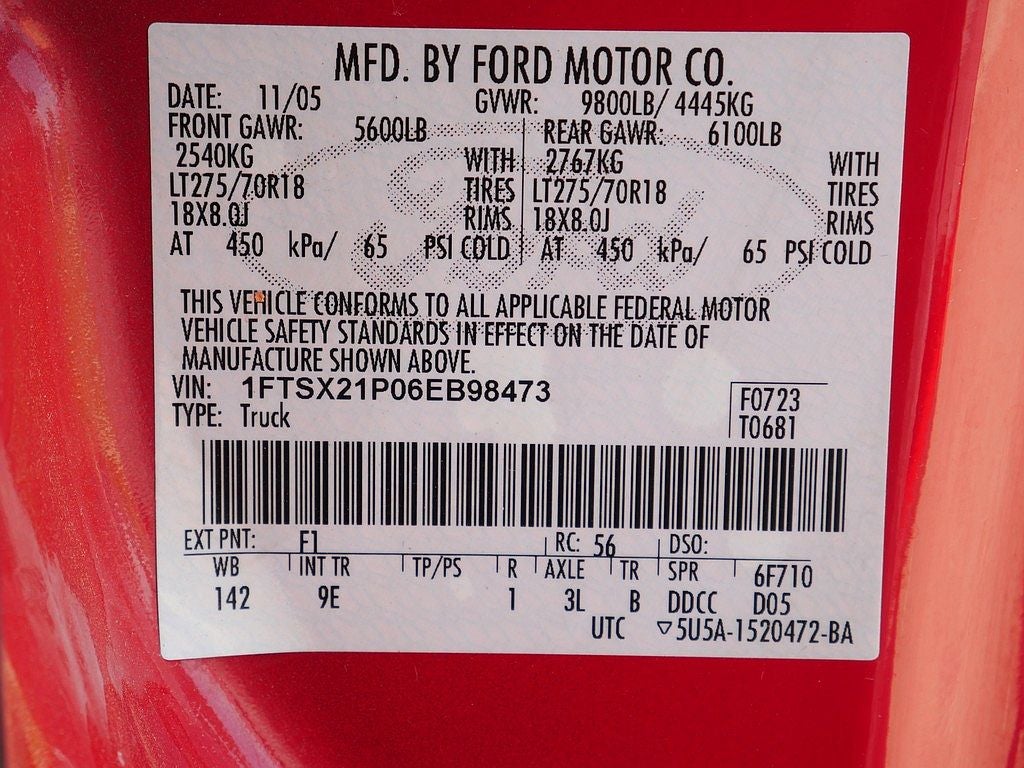 2006 Ford F-250SD Lariat EXT CAB 6.0
