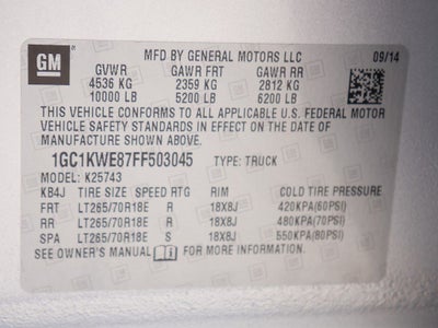 2015 Chevrolet Silverado 2500HD LTZ