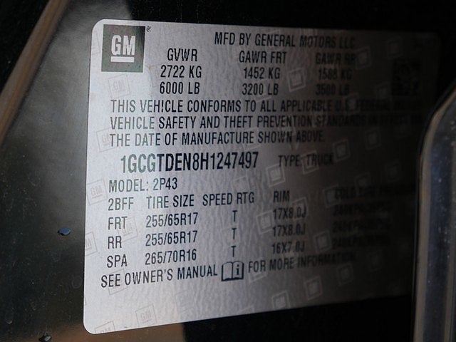 2017 Chevrolet Colorado Z71 CREW