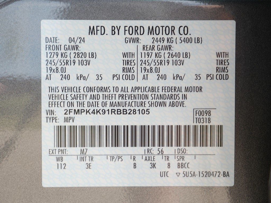 2024 Ford Edge Titanium AWD