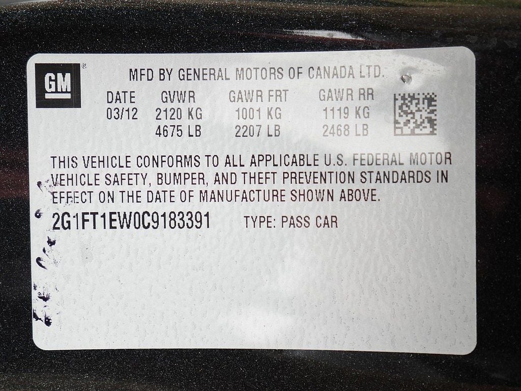 2012 Chevrolet Camaro SS 2SS 45TH ANN