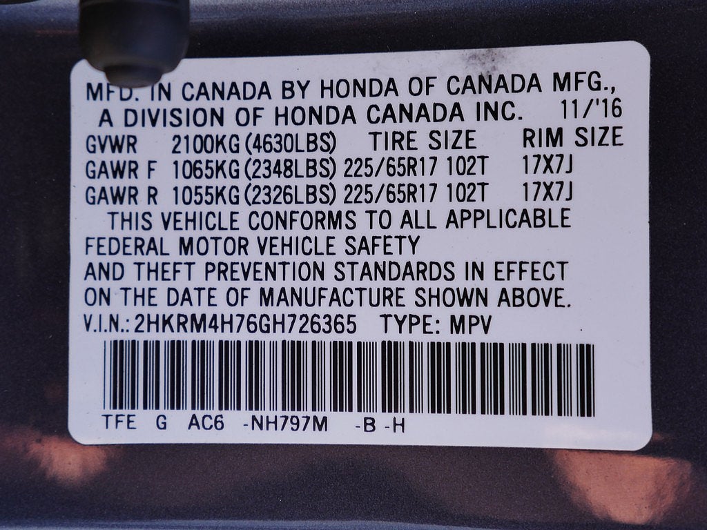 2016 Honda CR-V EX-L AWD