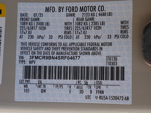 2025 Ford Bronco Sport Big Bend 4WD