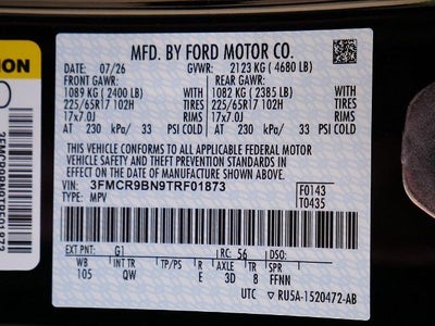 2026 Ford Bronco Sport Big Bend 4WD