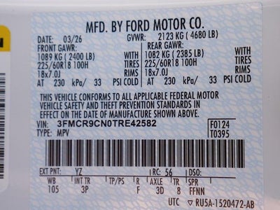 2026 Ford Bronco Sport Outer Banks 4WD