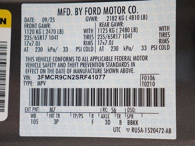 2025 Ford Bronco Sport Outer Banks 4WD