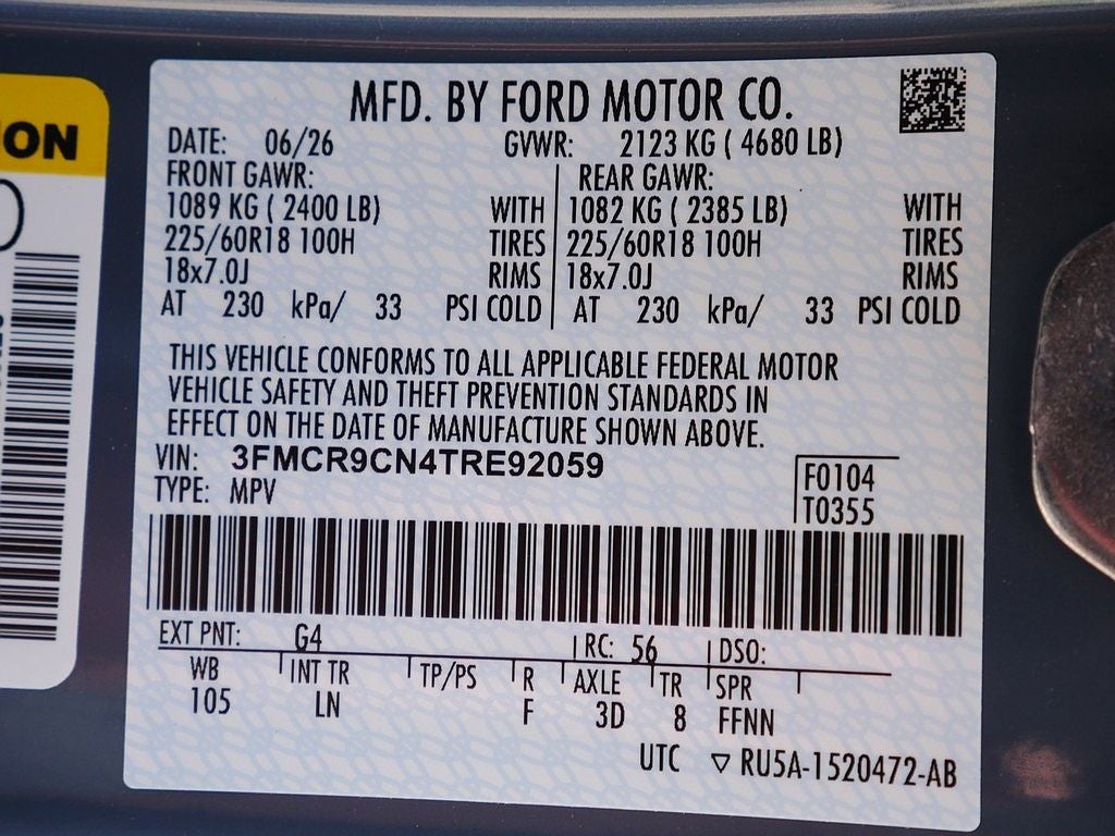 2026 Ford Bronco Sport Outer Banks 4WD