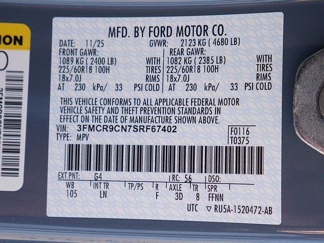 2025 Ford Bronco Sport Outer Banks 4WD