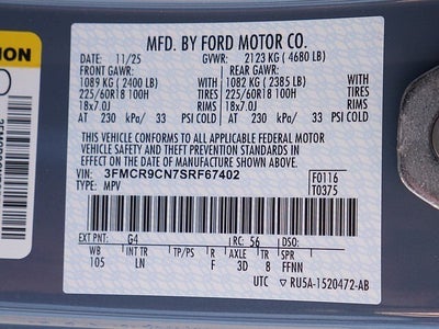 2025 Ford Bronco Sport Outer Banks 4WD