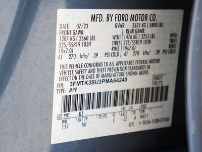 2023 Ford Mustang Mach-E Premium EXT. BAT. AWD