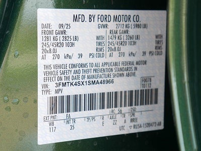 2025 Ford Mustang Mach-E GT EAWD