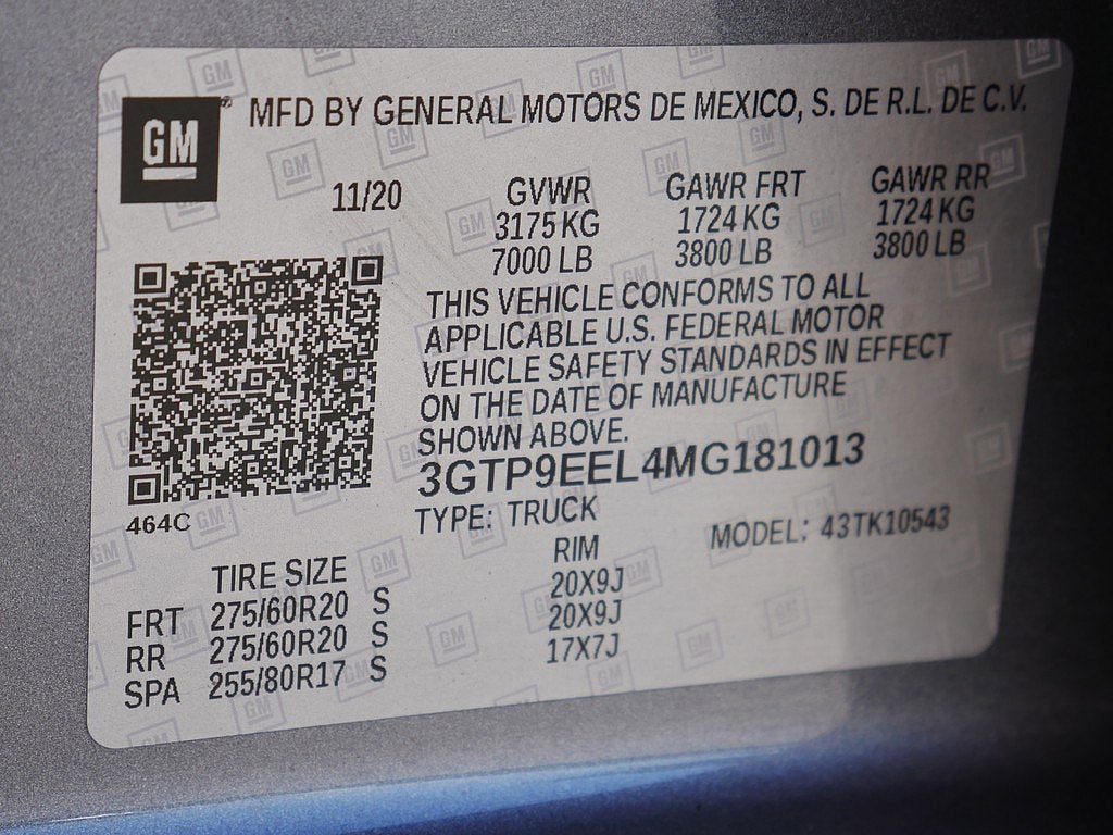 2021 GMC Sierra 1500 AT4 CREW 6.2