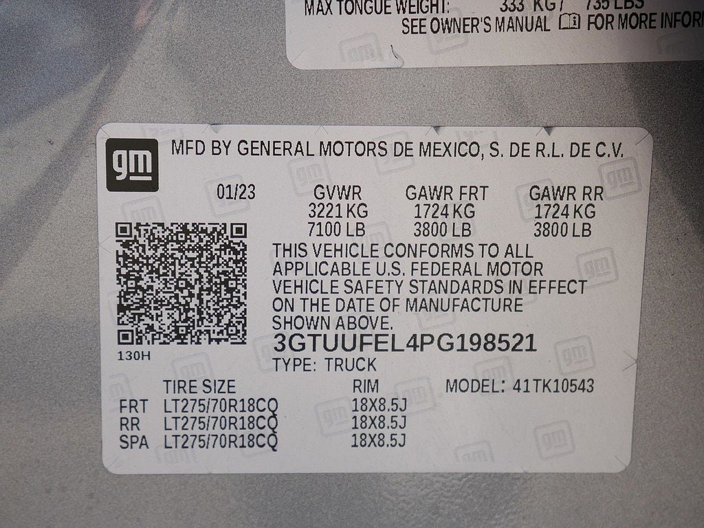 2023 GMC Sierra 1500 AT4X 6.2