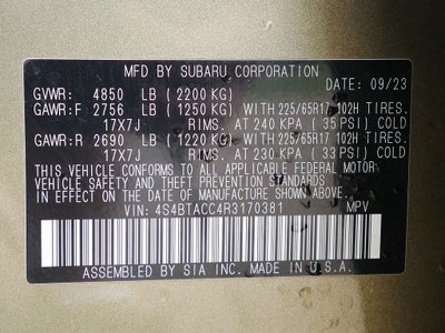 2024 Subaru Outback Premium AWD