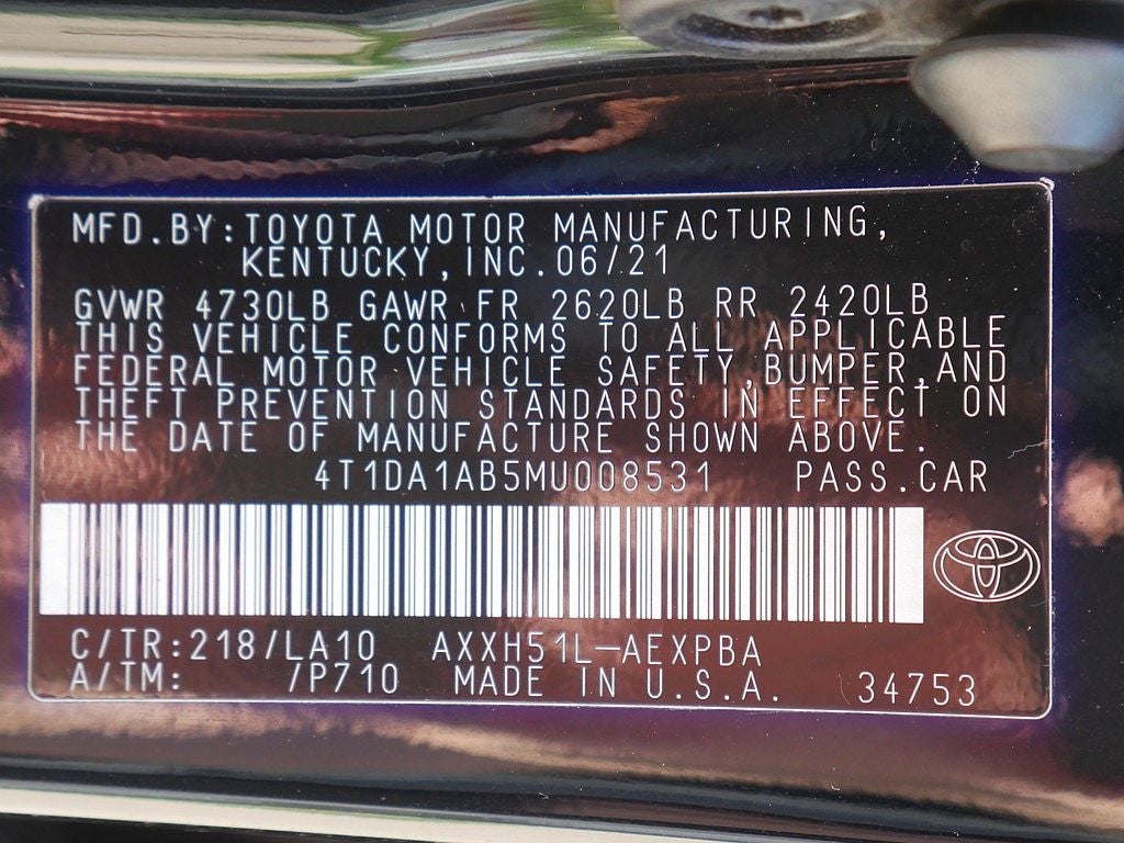 2021 Toyota Avalon Hybrid Limited