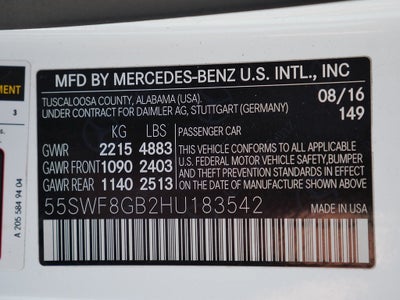 2017 Mercedes-Benz C-Class C 63 AMG®
