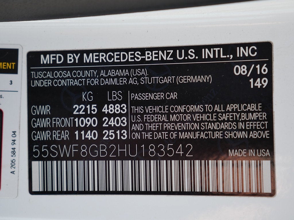 2017 Mercedes-Benz C-Class C 63 AMG®