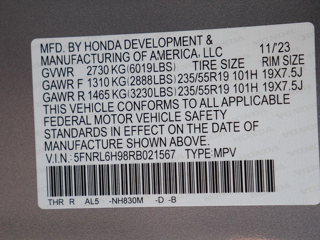 2024 Honda Odyssey Elite