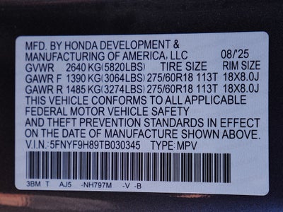 2026 Honda Passport TrailSport Elite Blackout