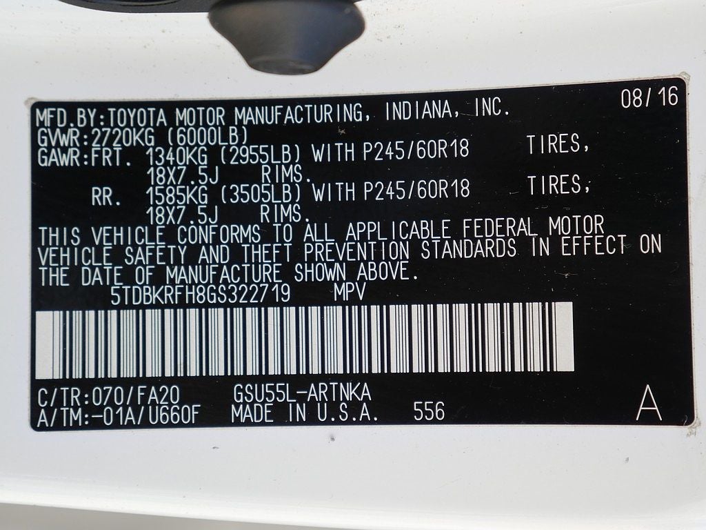 2016 Toyota Highlander LE Plus V6