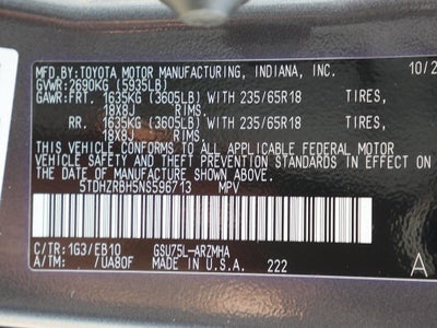 2022 Toyota Highlander XLE AWD