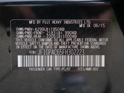 2015 Subaru Impreza 2.0i Premium