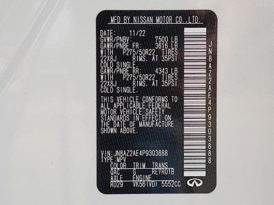 2023 INFINITI QX80 Premium Select AWD