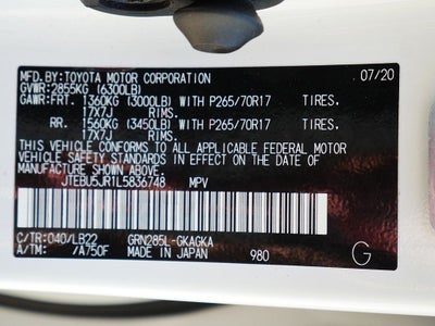 2020 Toyota 4Runner SR5 Premium