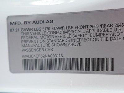 2022 Audi S5 Sportback Premium Plus quattro