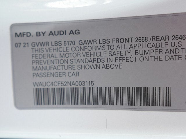 2022 Audi S5 Sportback Premium Plus quattro