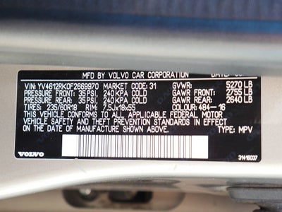 2015 Volvo XC60 T5 Premier AWD